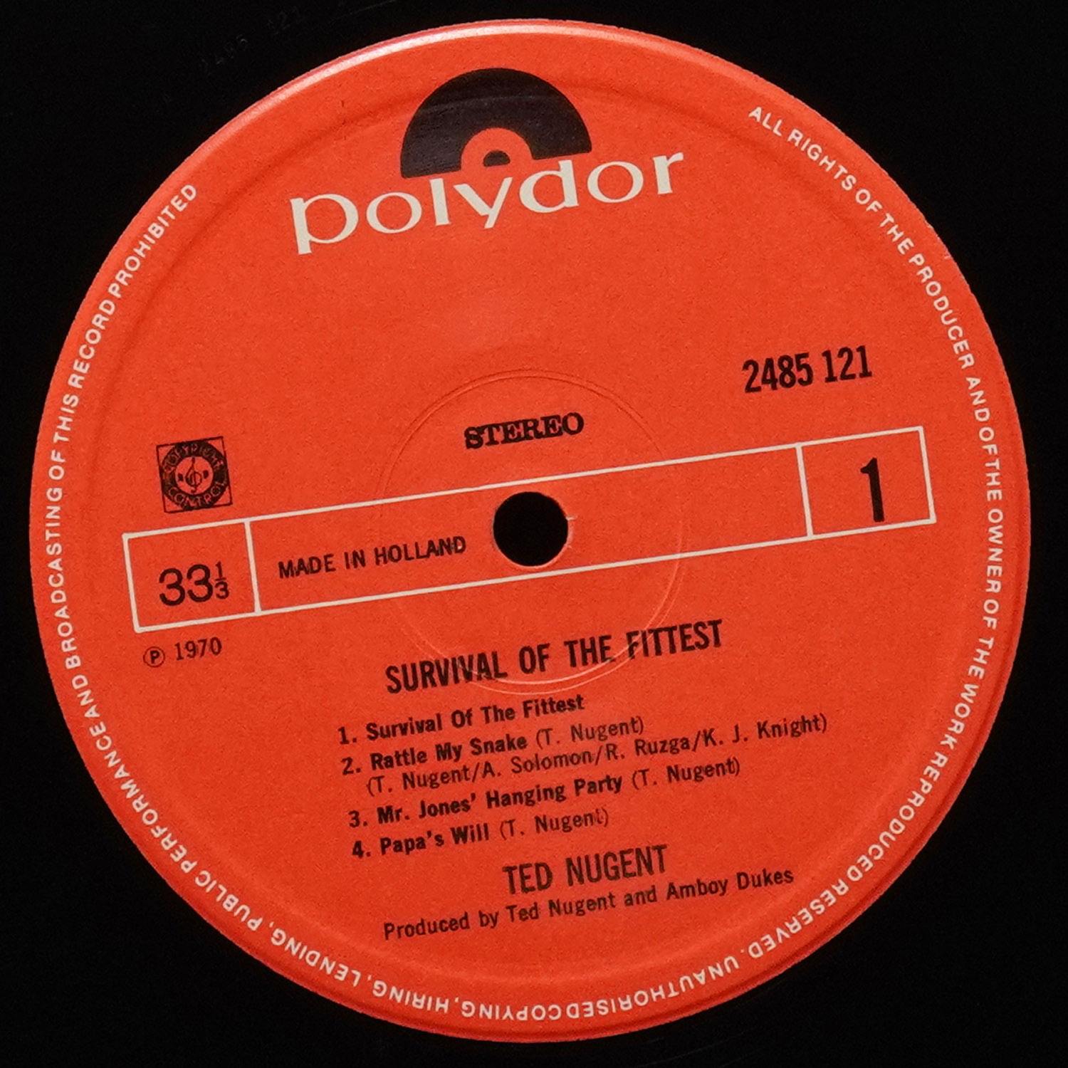 LP Ted Nugent — Survival Of The Fittest - Live фото 2