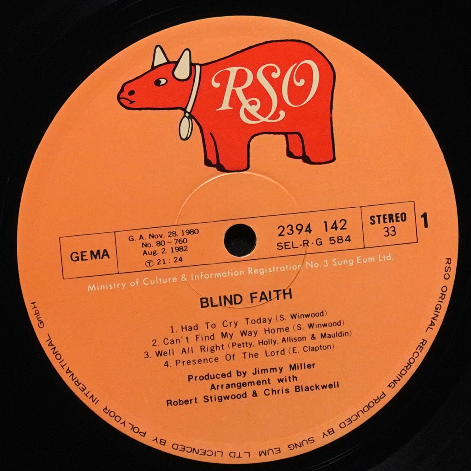 LP Blind Faith — Blind Faith фото 3