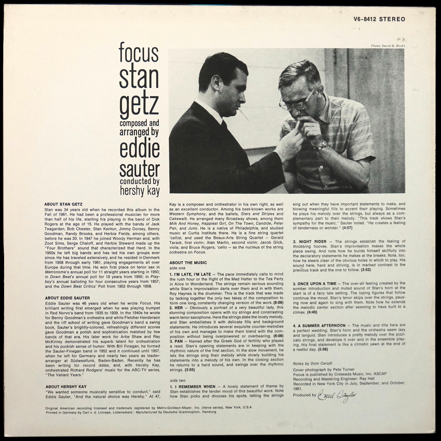 LP Stan Getz — Focus фото 2