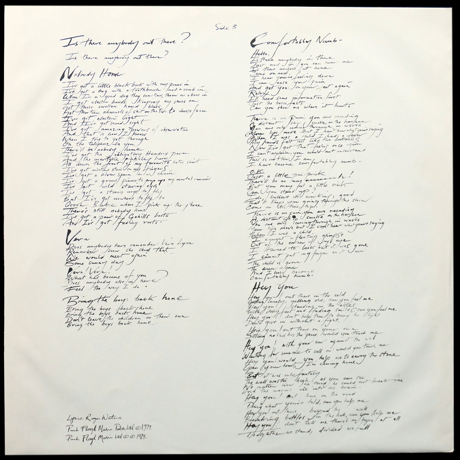 LP Pink Floyd — Wall (2LP) фото 10
