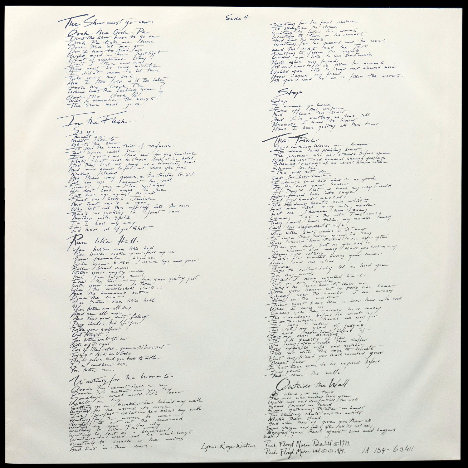 LP Pink Floyd — Wall (2LP) фото 11