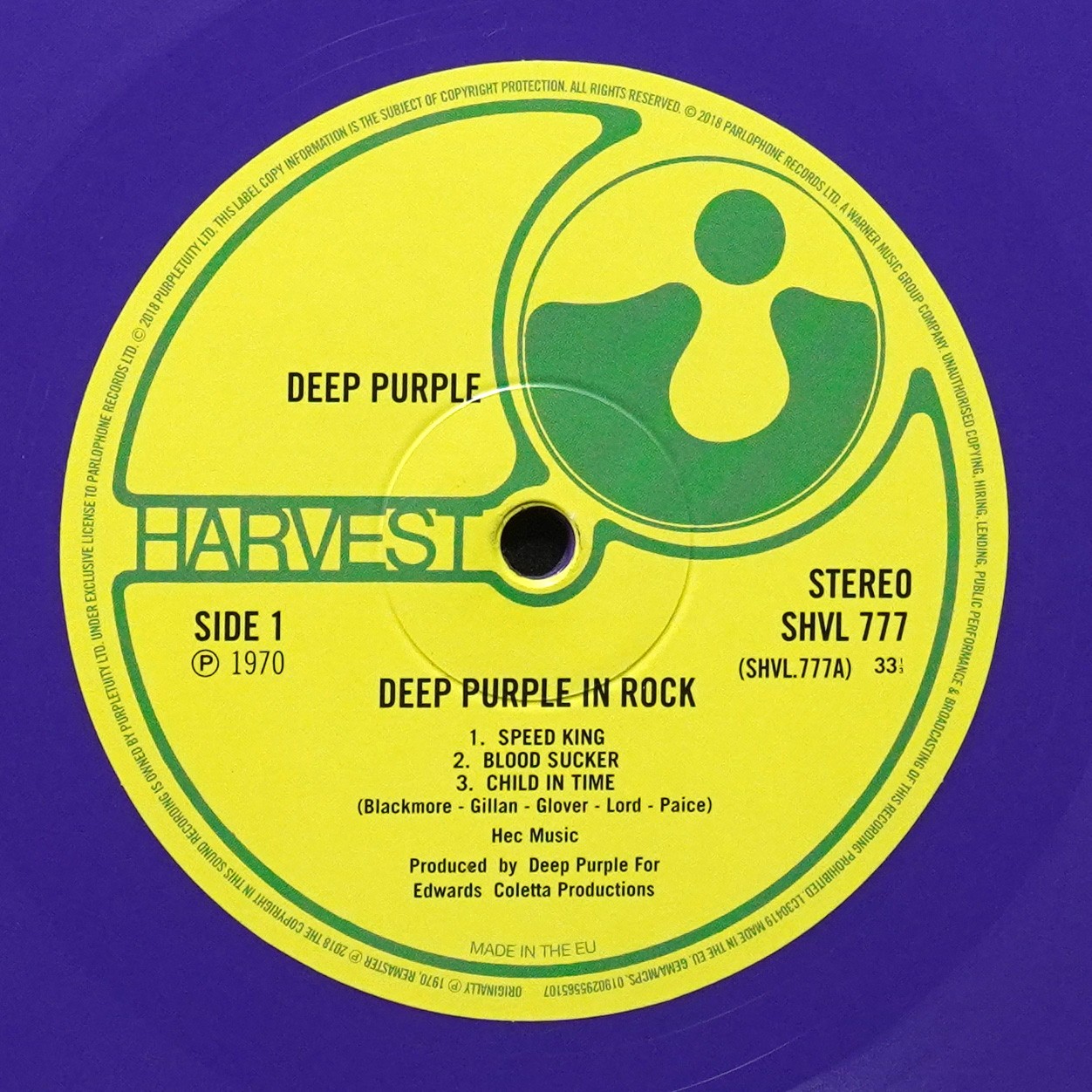LP Deep Purple — In Rock (цветной винил) фото 3