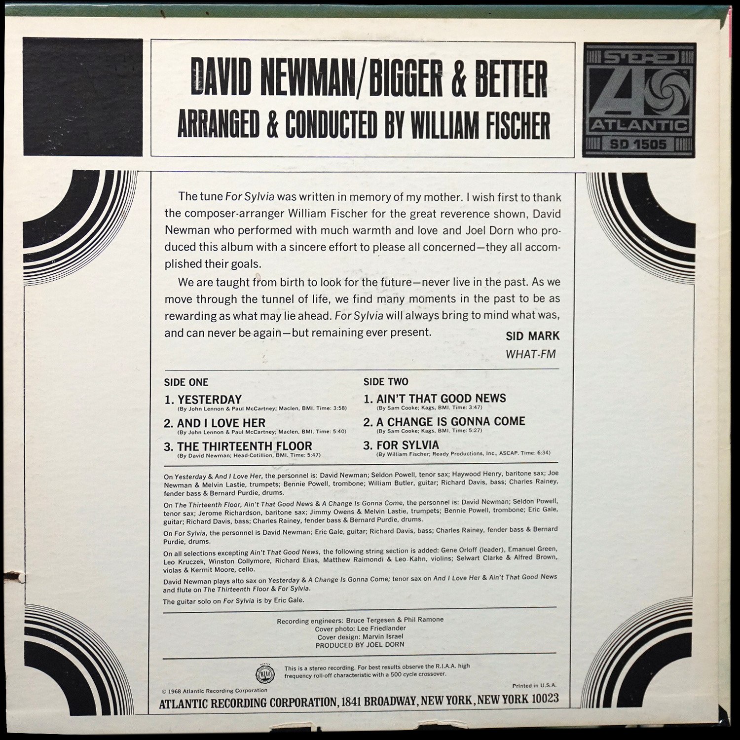 LP David Newman — Bigger & Better фото 2
