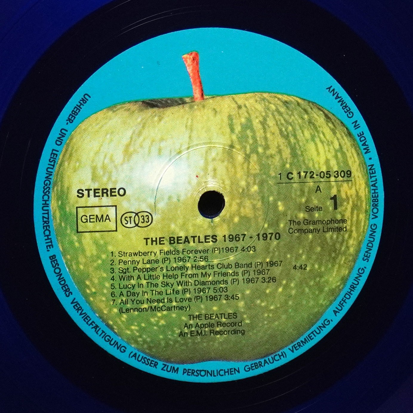 LP Beatles — 1967-1970 (2LP,  цветной винил) фото 4