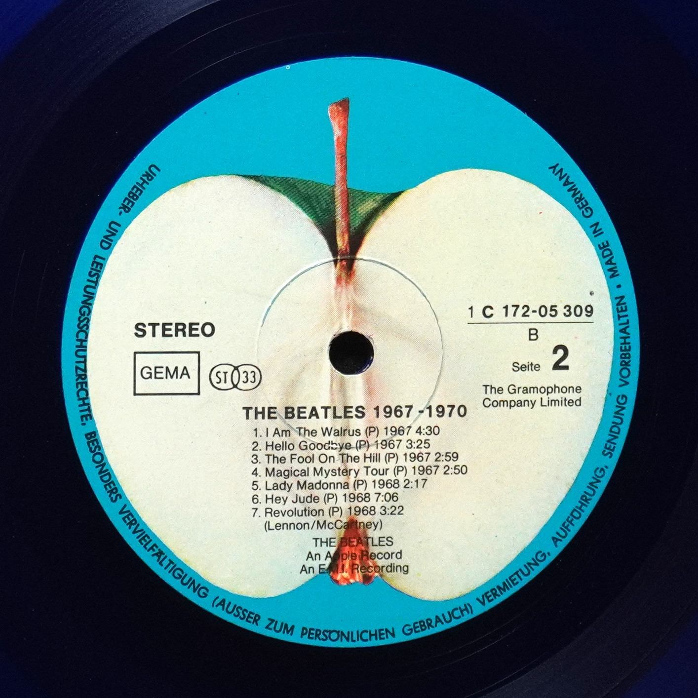 LP Beatles — 1967-1970 (2LP,  цветной винил) фото 5