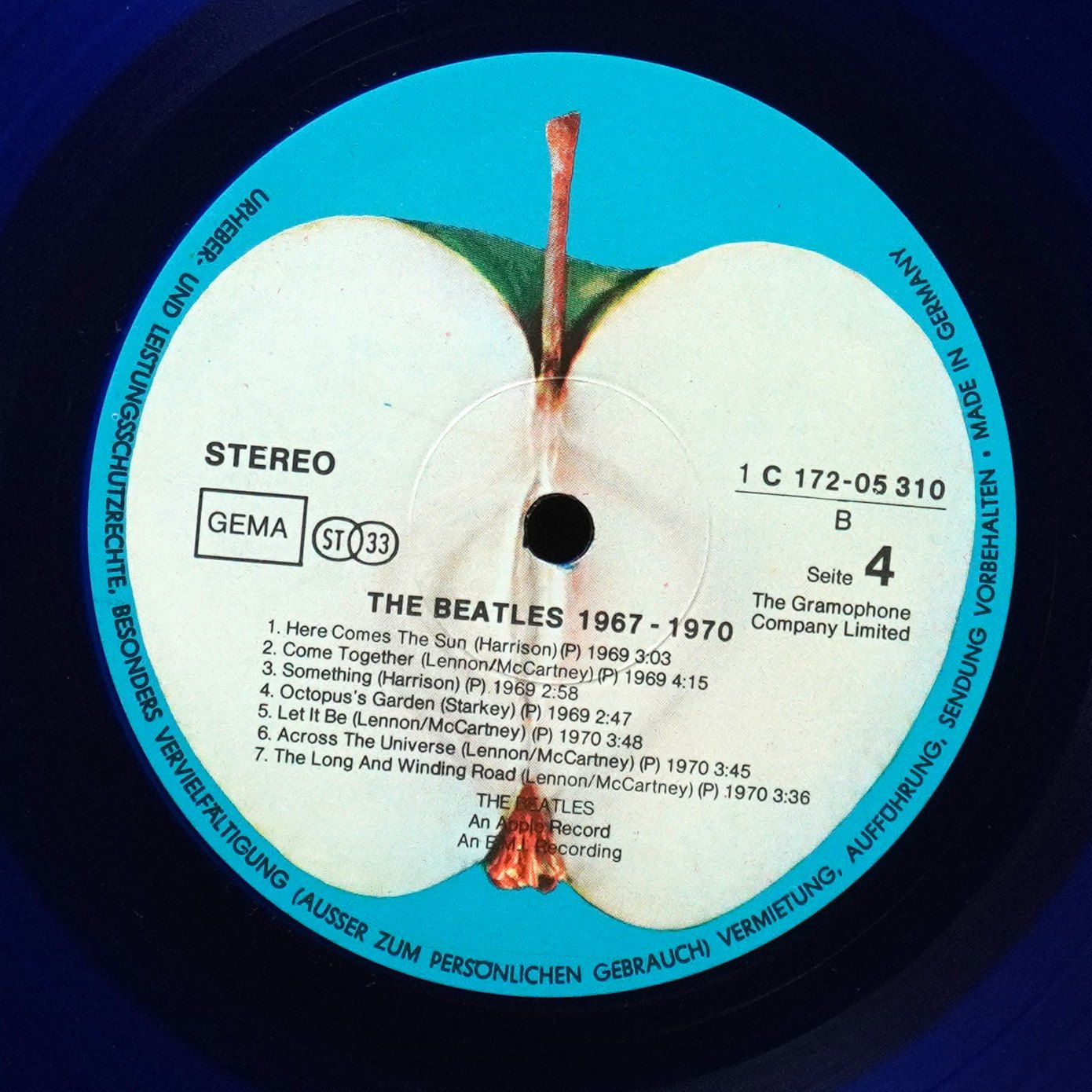 LP Beatles — 1967-1970 (2LP, цветной винил) фото 7