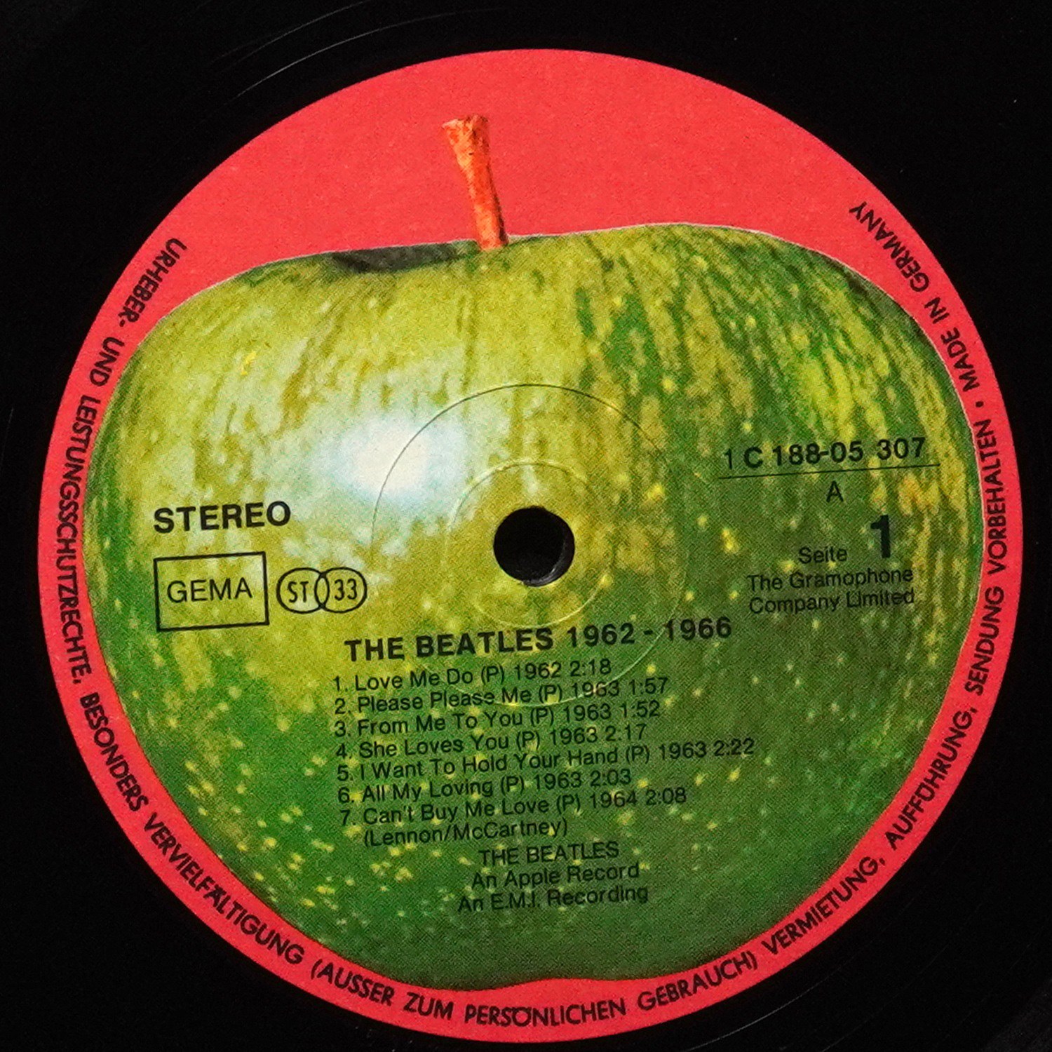 LP Beatles — 1962-1966 (2LP) фото 3