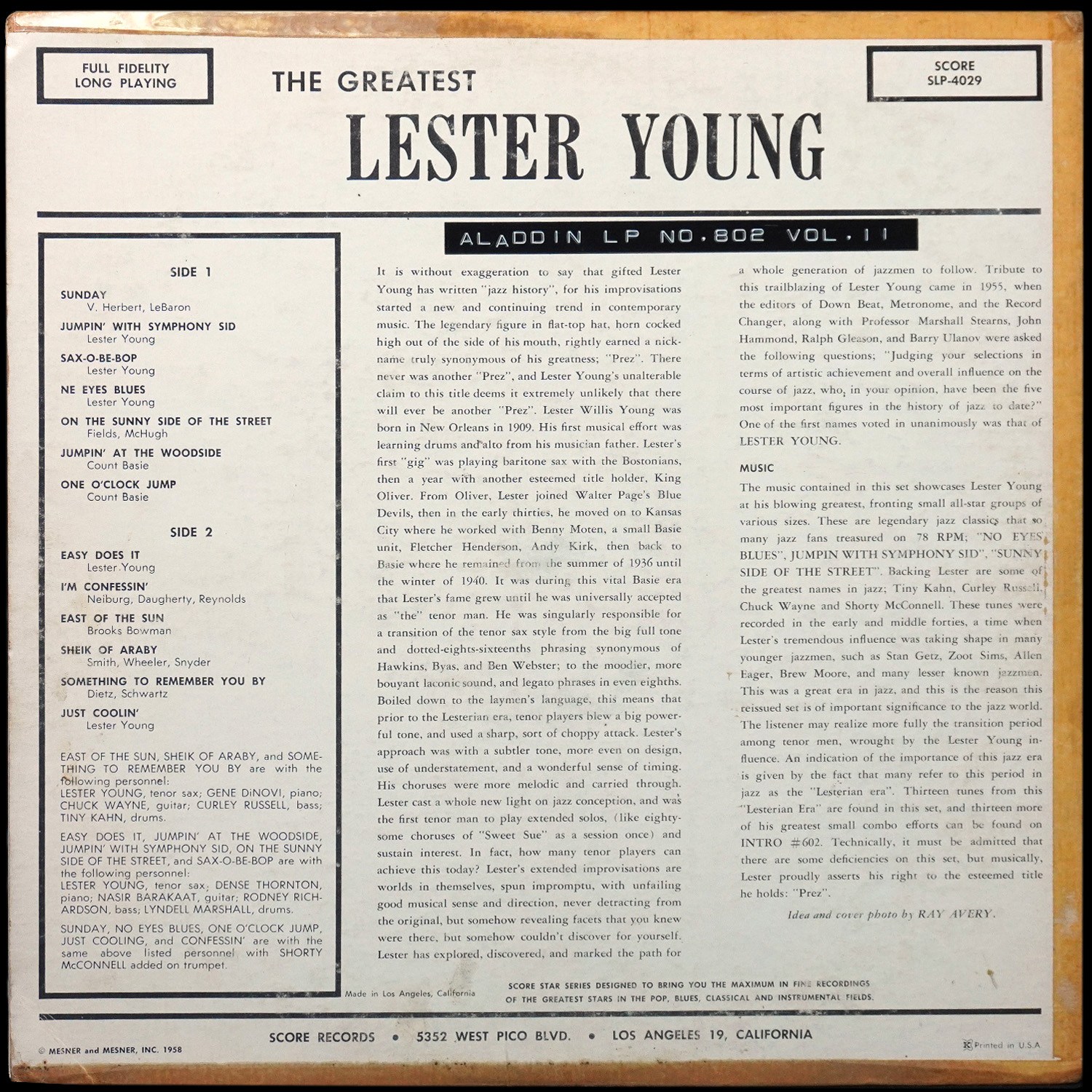 LP Lester Young — Greatest Lester Young фото 2