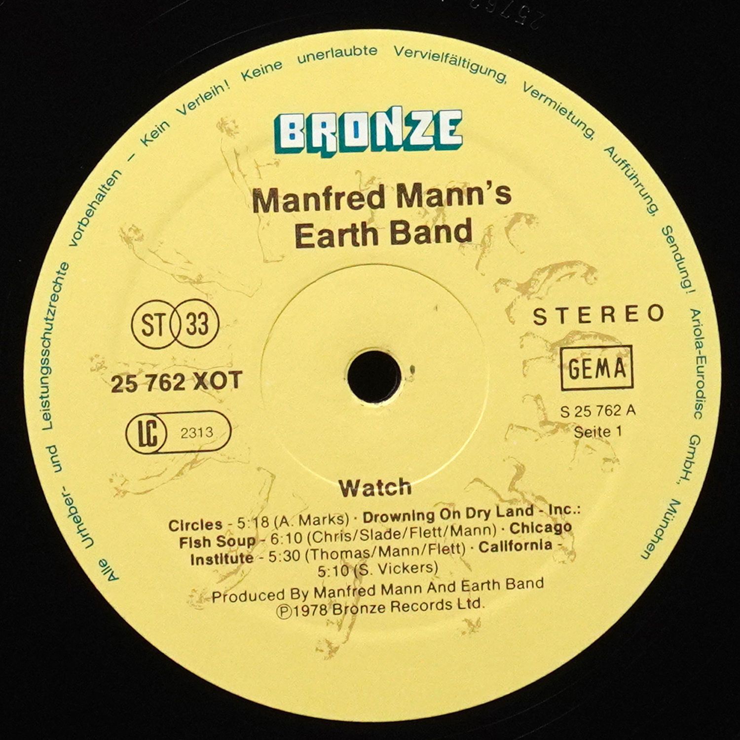 LP Manfred Mann's Earth Band — Watch фото 2