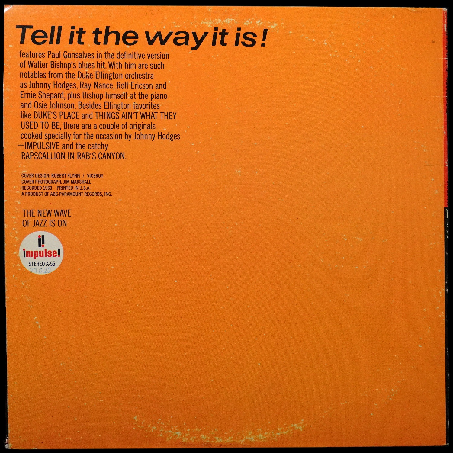 LP Paul Gonsalves — Tell It The Way It Is фото 2