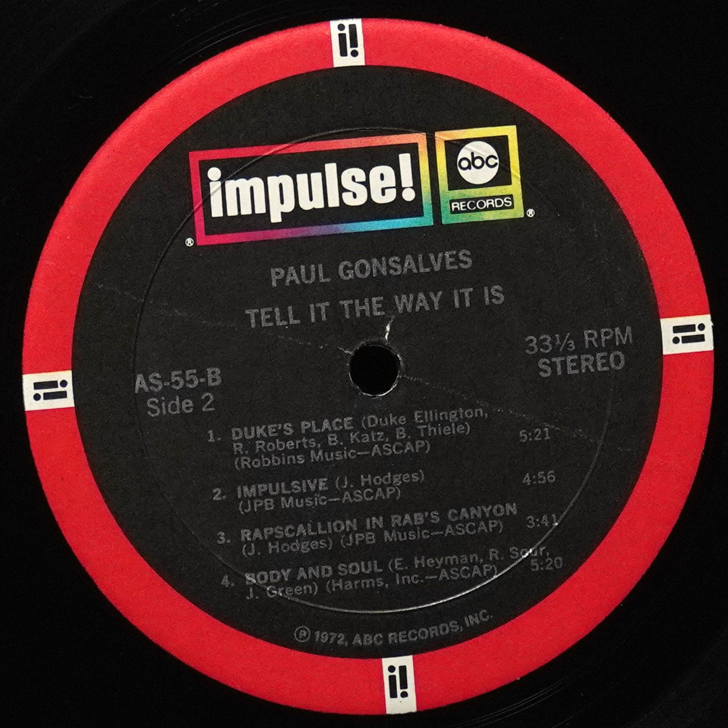 LP Paul Gonsalves — Tell It The Way It Is фото 5