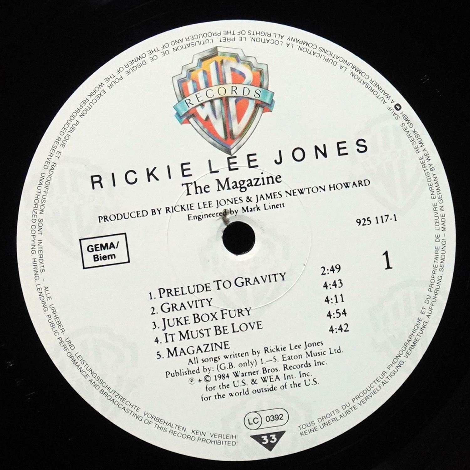 LP Rickie Lee Jones — Magazine фото 2