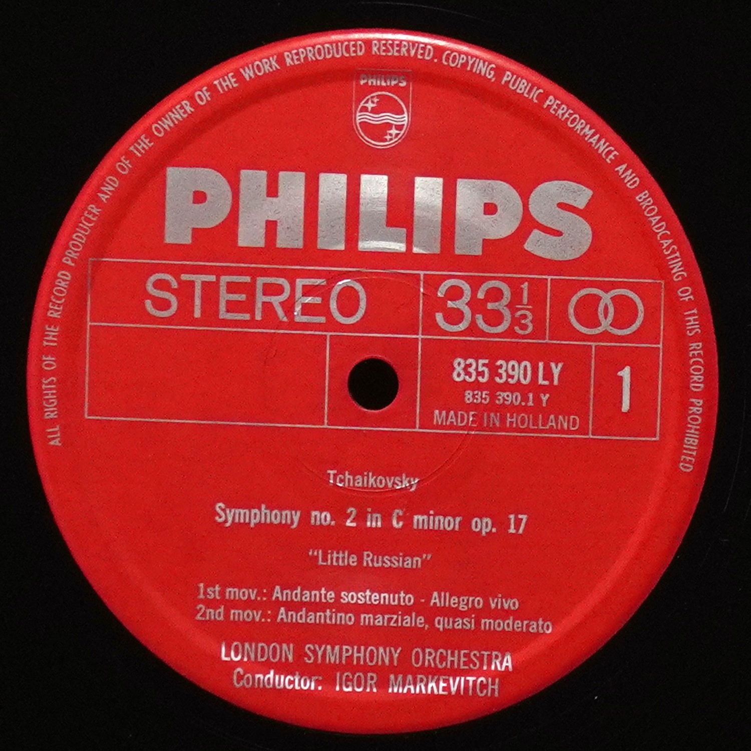 LP Igor Markevitch — Tchaikovsky: Symphony No. 2 'Little Russian' фото 2