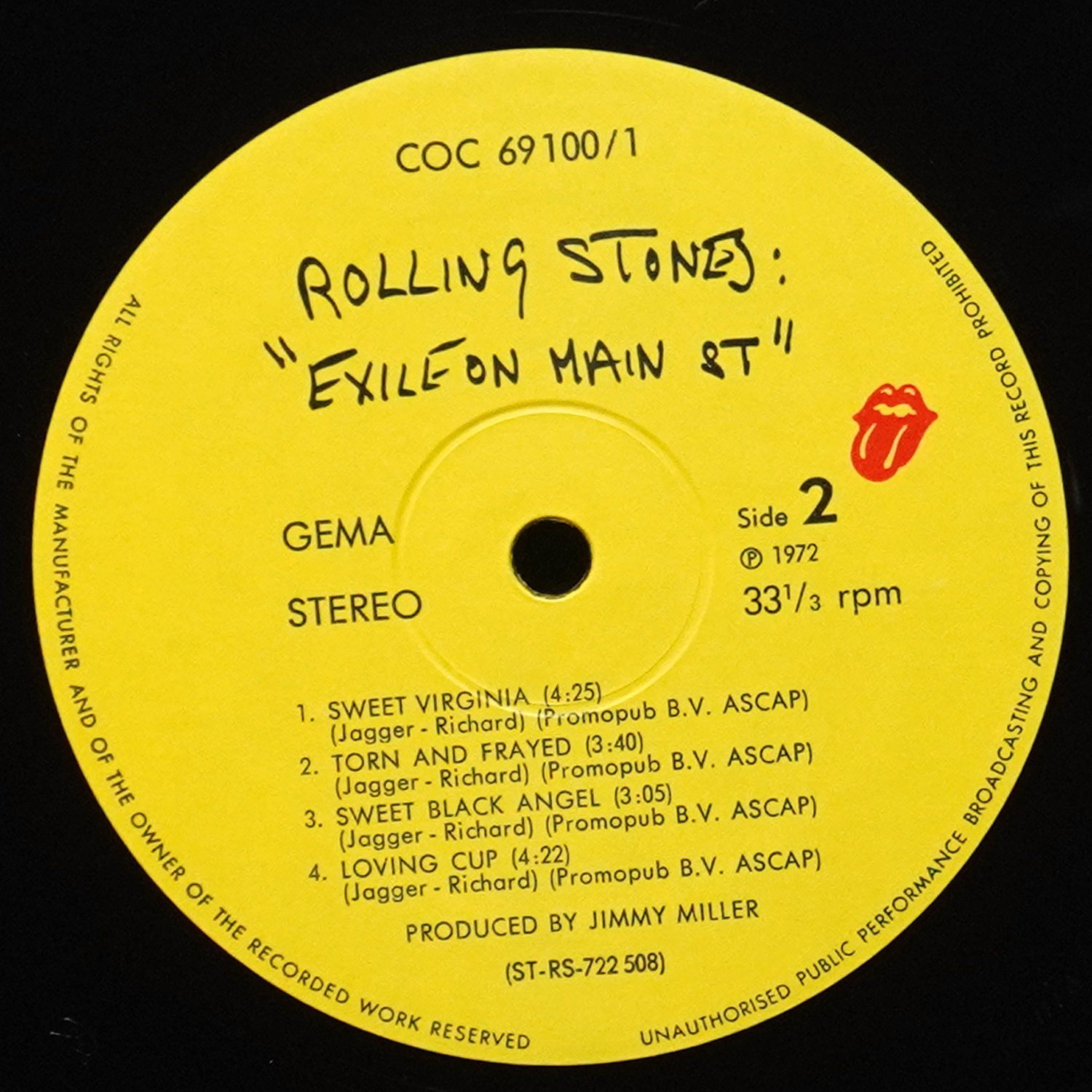 LP Rolling Stones — Exile On Main St (2LP) фото 9