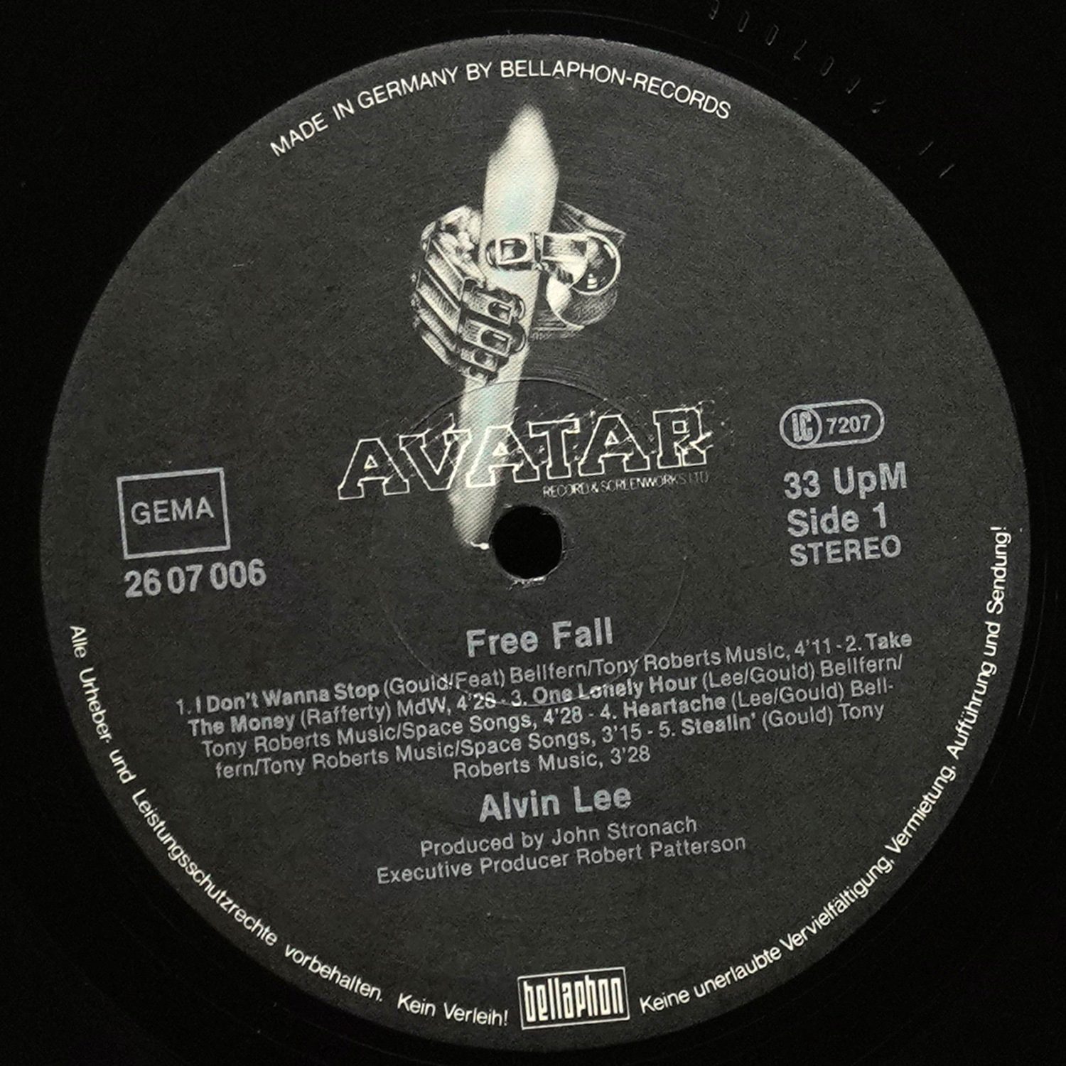 LP Alvin Lee Band — Free Fall фото 2