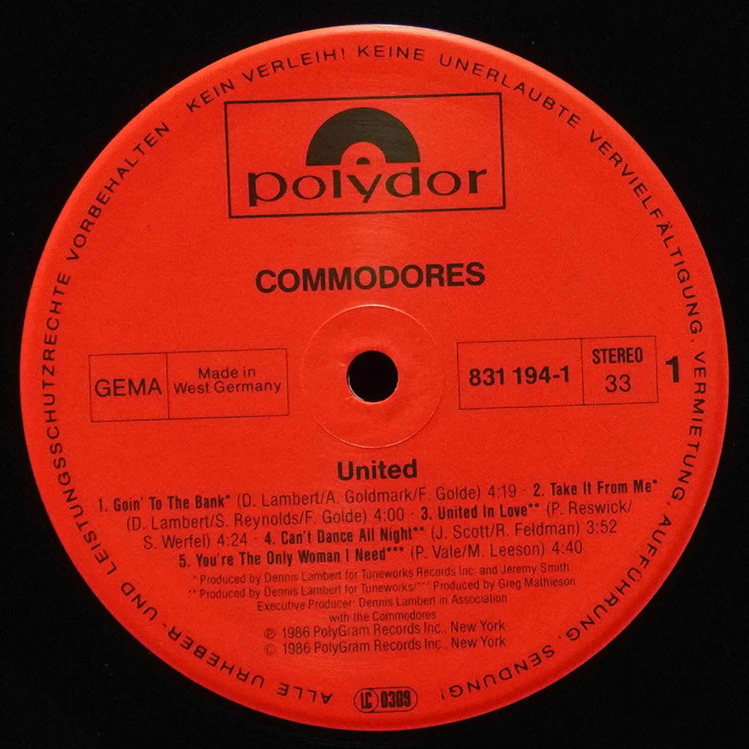 LP Commodores — United фото 2