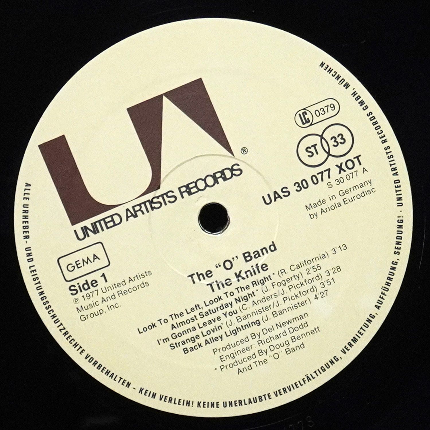 LP A Band Called 'O' — Knife фото 2