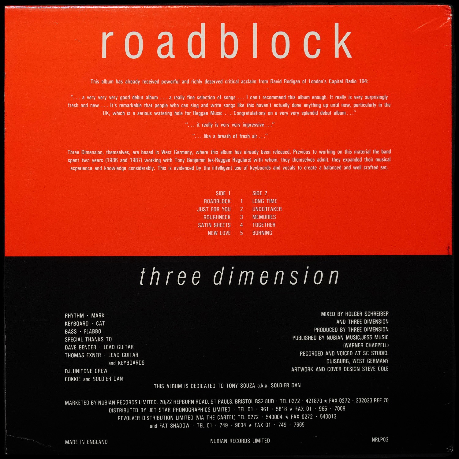LP Three Dimension — Roadblock фото 2