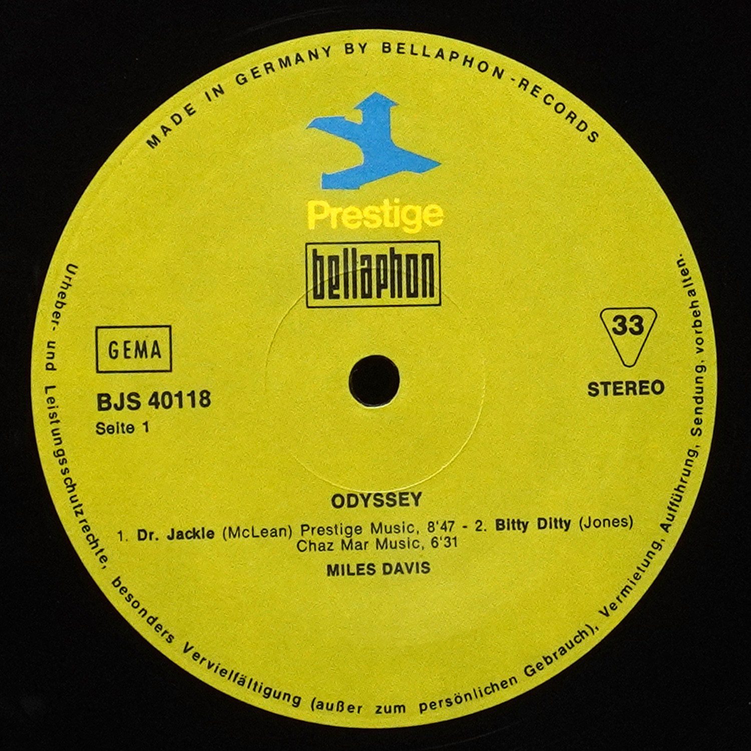 LP Miles Davis — Odyssey! фото 3