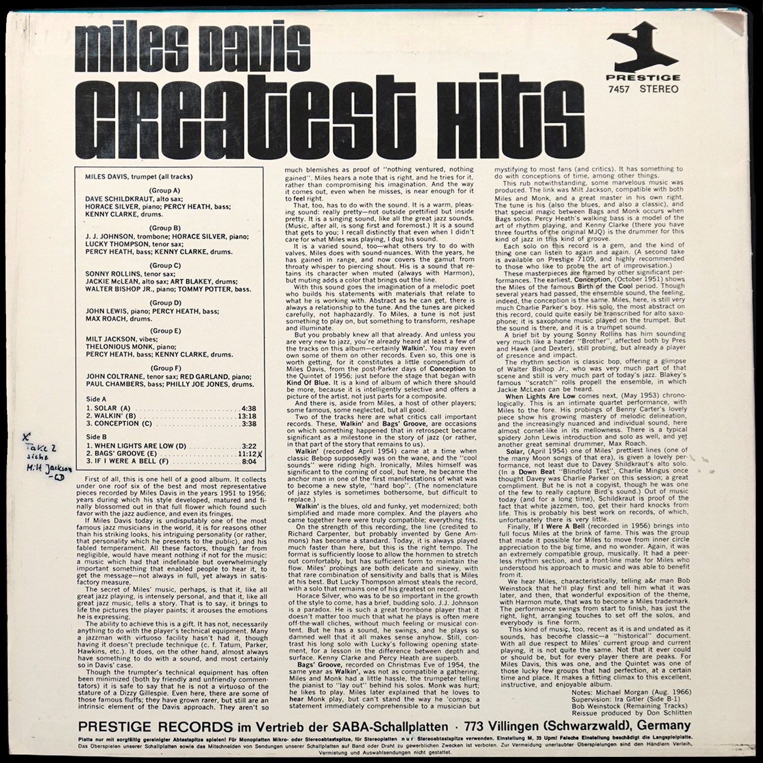 LP Miles Davis — Greatest Hits фото 2