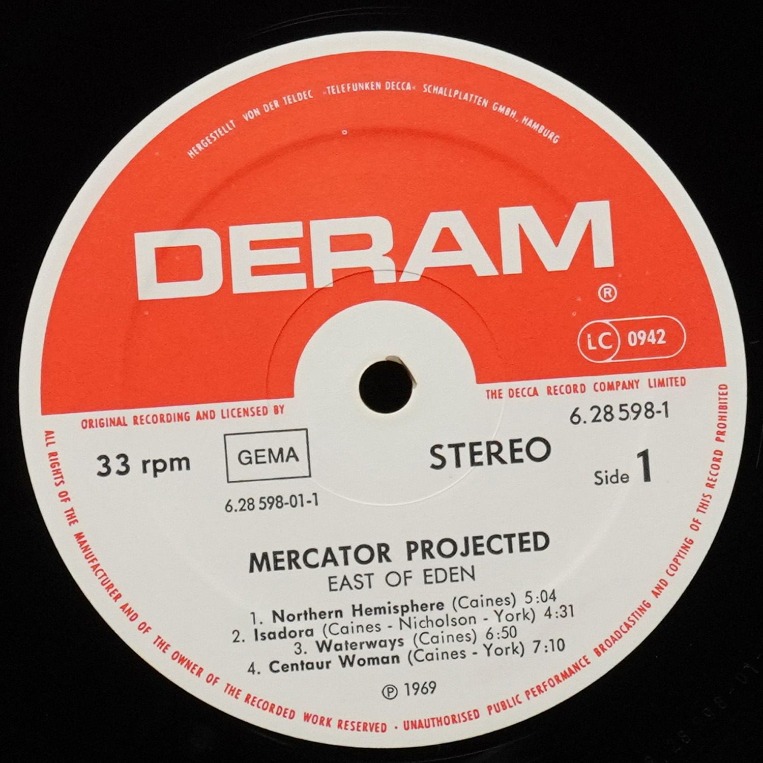 LP East Of Eden — Mercator Projected / Snafu (2LP) фото 3