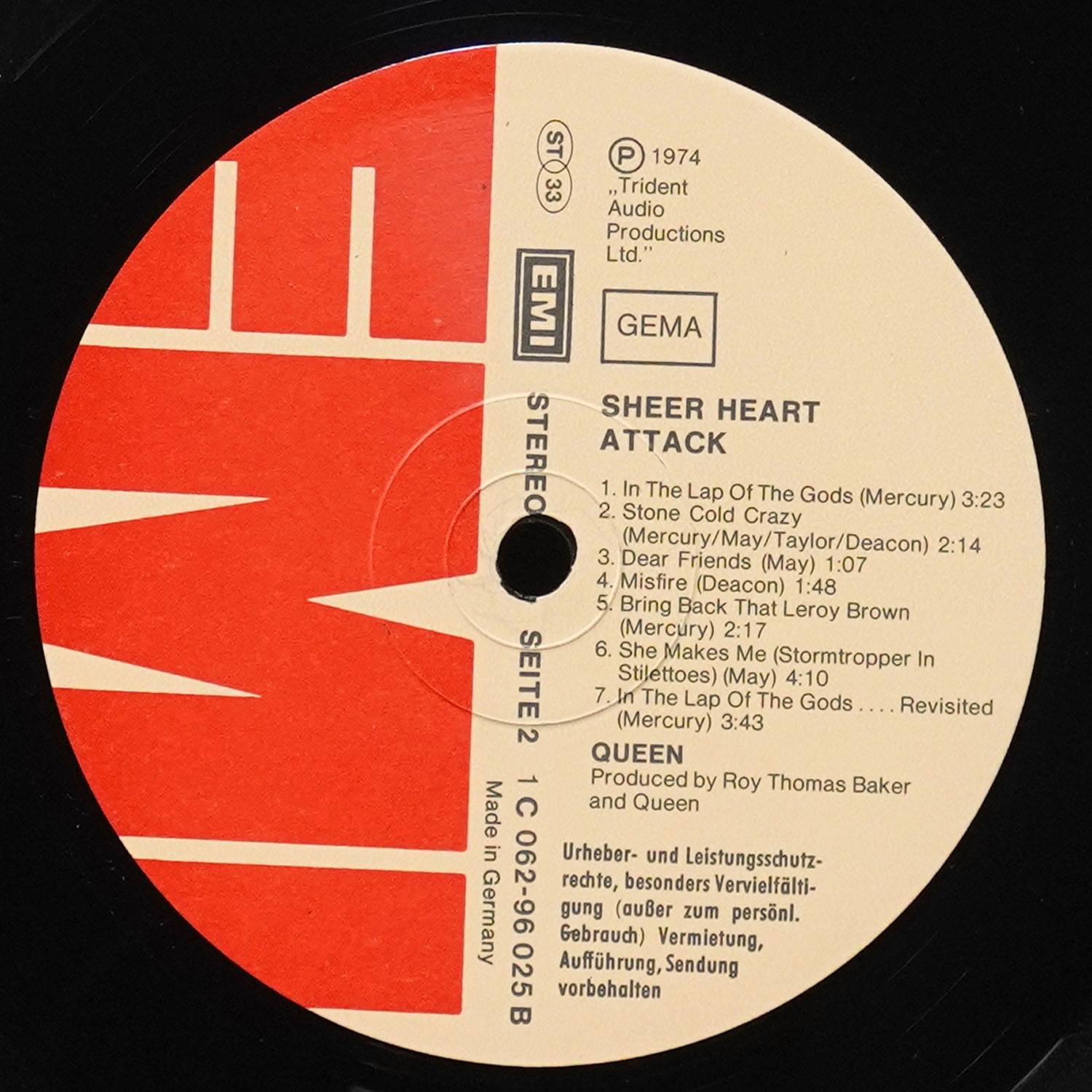 LP Queen — Sheer Heart Attack фото 4