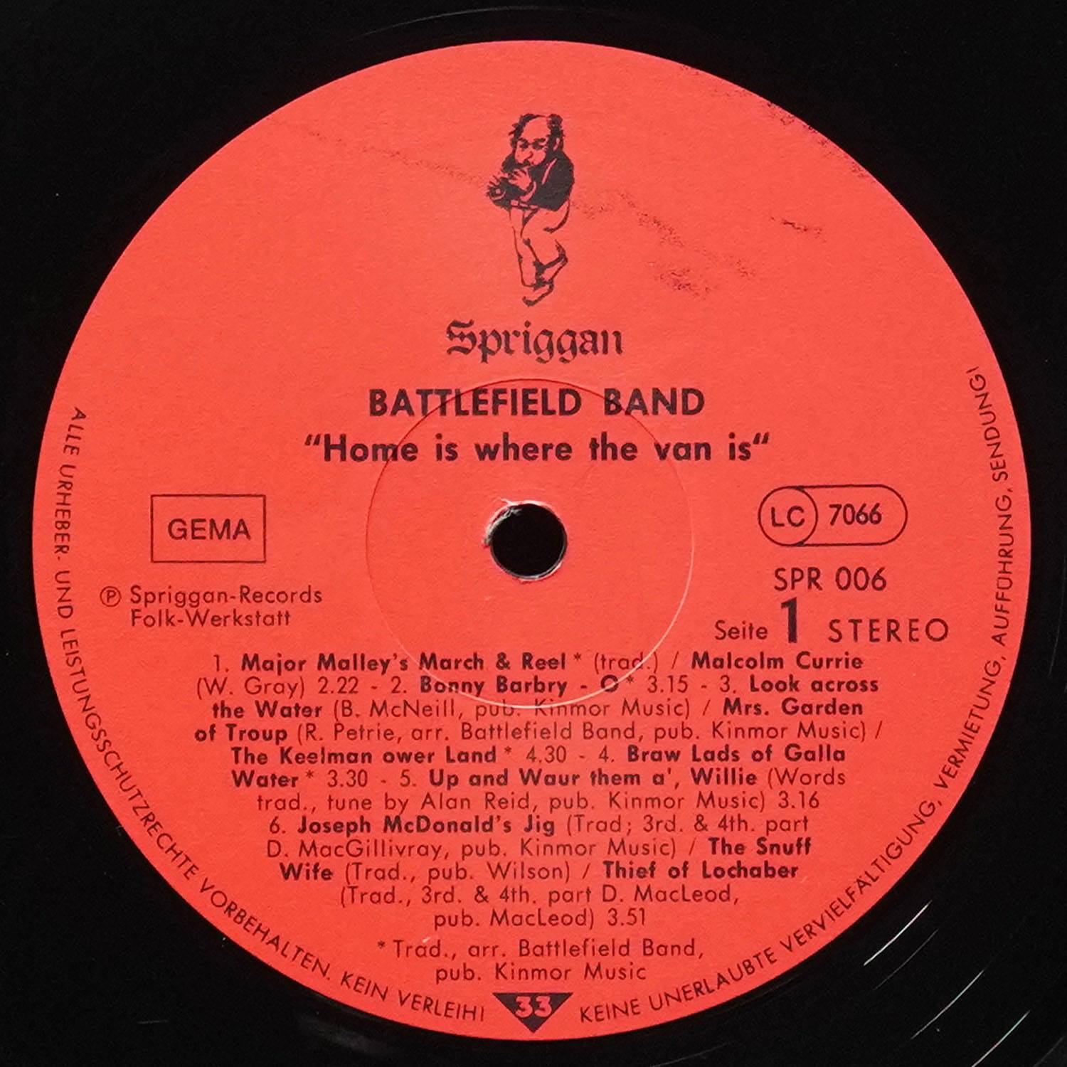 LP Battlefield Band — Home Is Where The Van Is фото 2