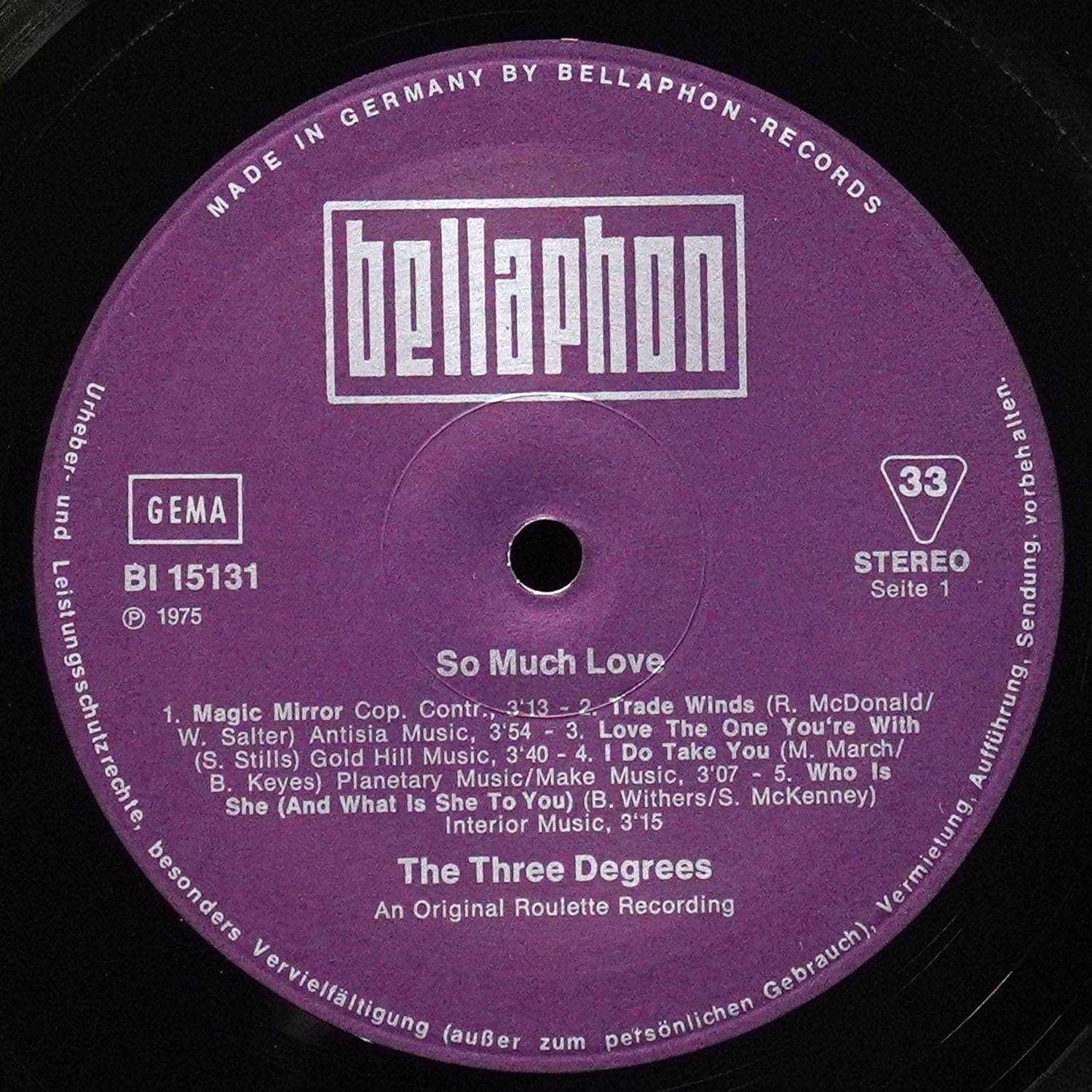 LP Three Degrees — So Much Love фото 2