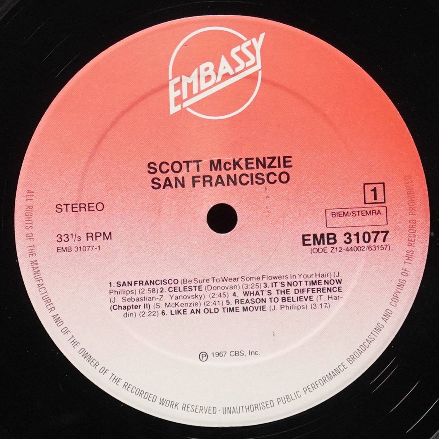 LP Scott McKenzie — San Francisco фото 2