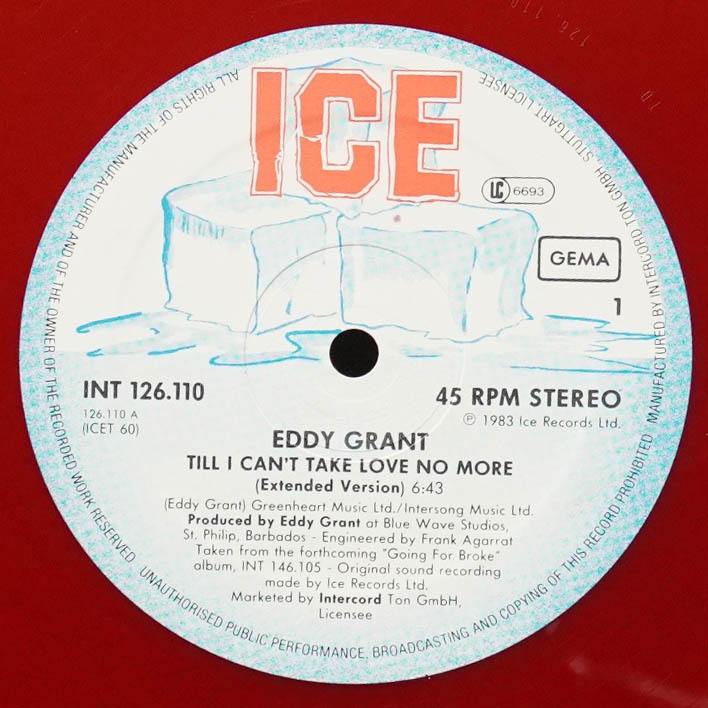 LP Eddy Grant — Till I Can't Take Love No More (Extended Version) (цветной винил, макси сингл) фото 3