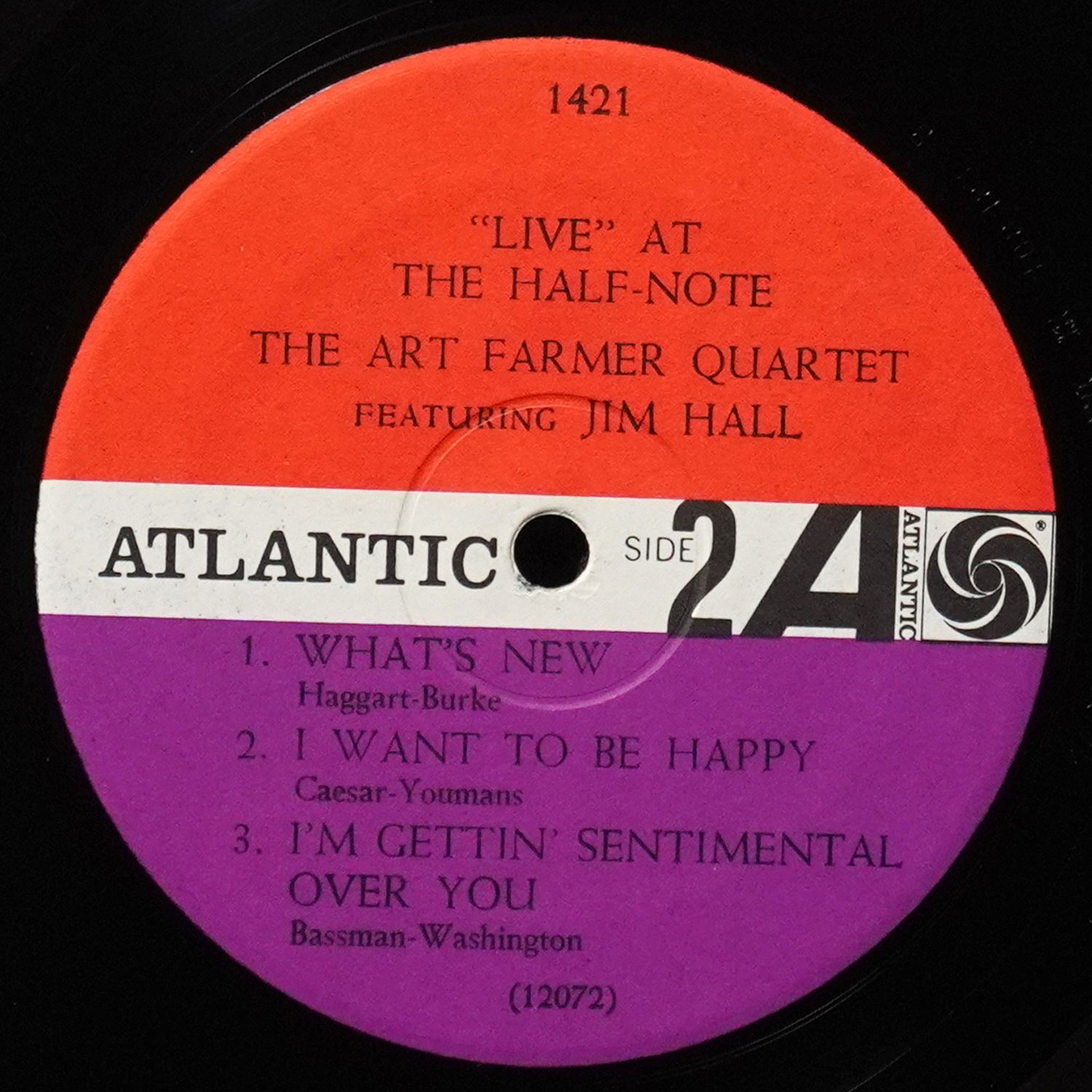 LP Art Farmer Quartet — Live At The Half-Note (моно) фото 4
