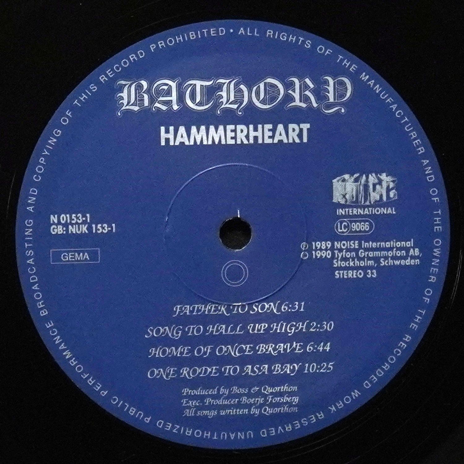 LP Bathory — Hammerheart фото 5