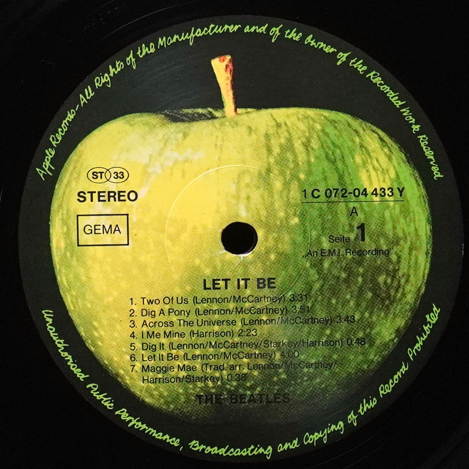 LP Beatles — Let It Be фото 3