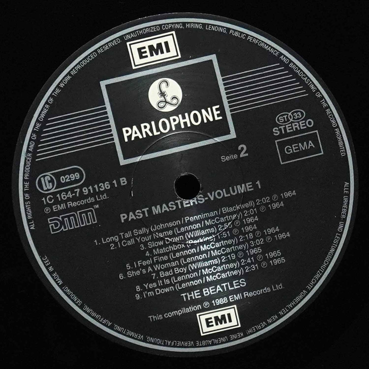 LP Beatles — Past Masters Volumes One & Two (2LP) фото 5