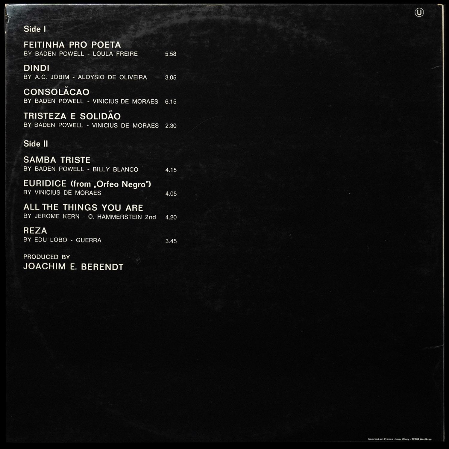 LP Baden Powell — Poema On Guitar фото 2