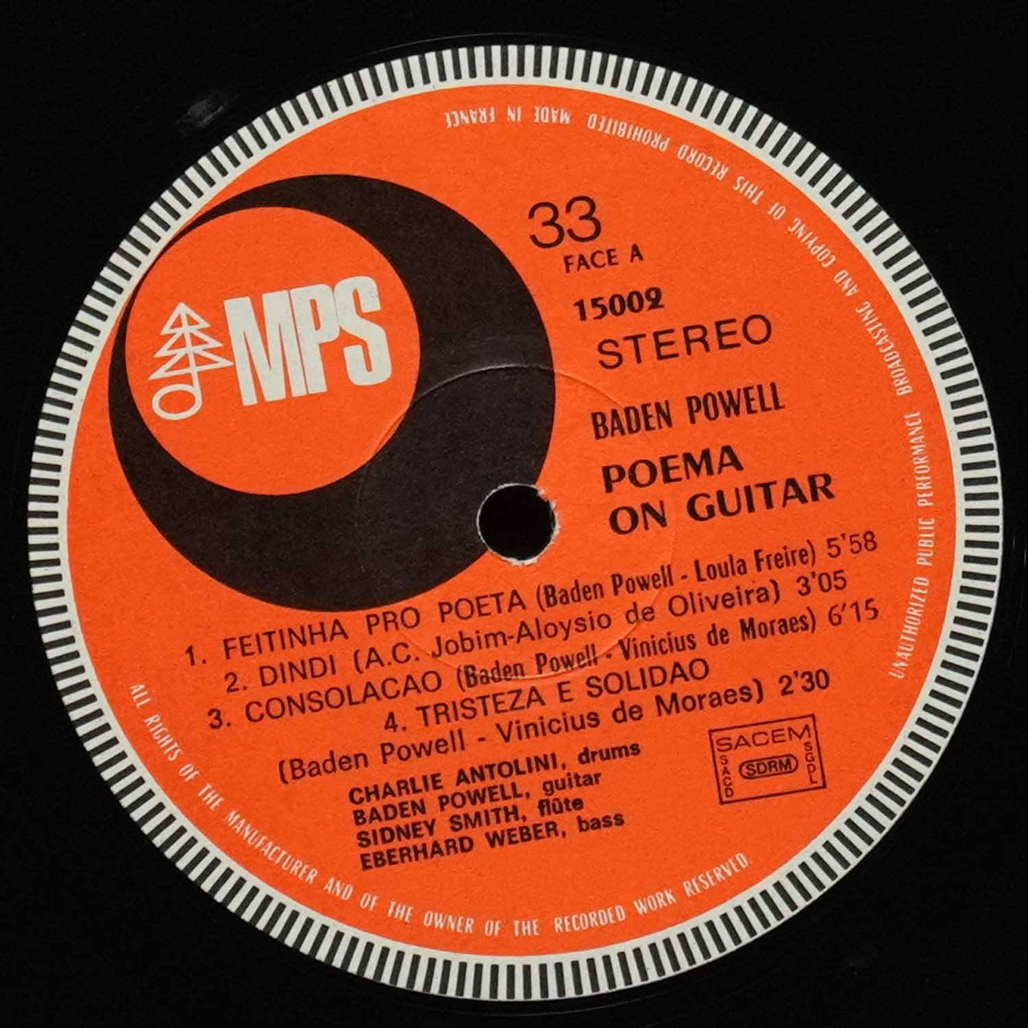 LP Baden Powell — Poema On Guitar фото 3