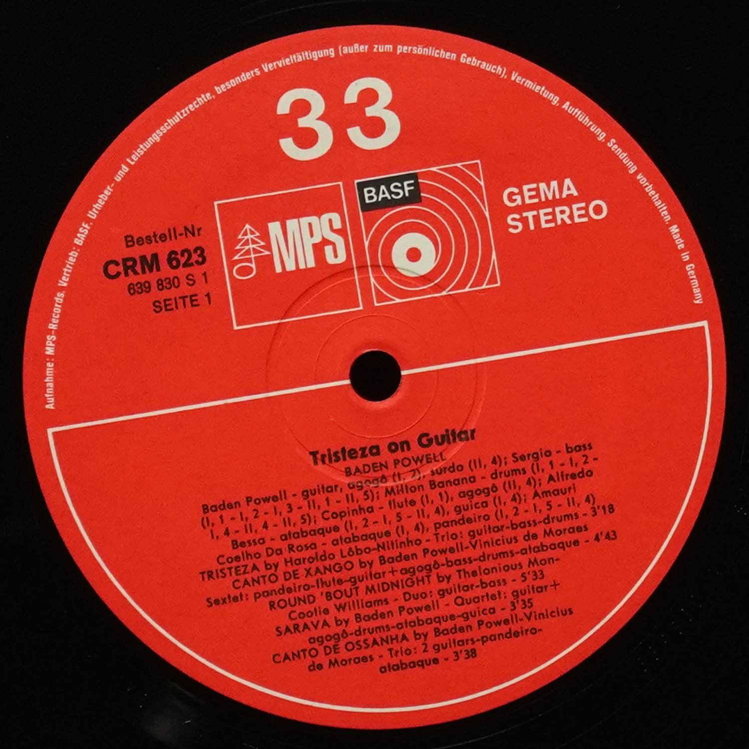 LP Baden Powell — Tristeza On Guitar фото 3