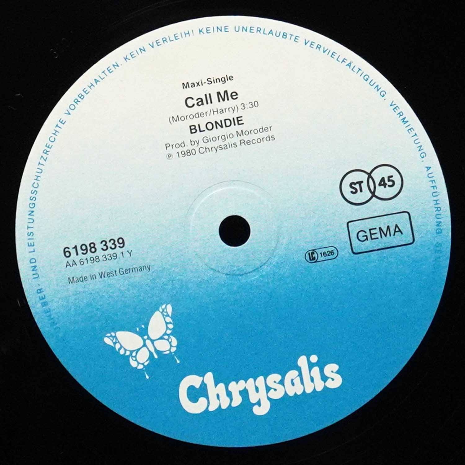 LP Blondie — Call Me (макси сингл) фото 3