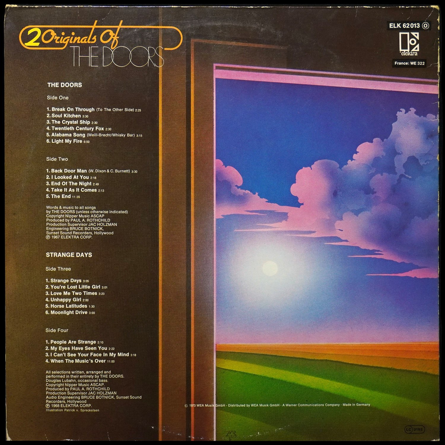 LP Doors — 2 Originals Of The Doors (2LP) фото 2
