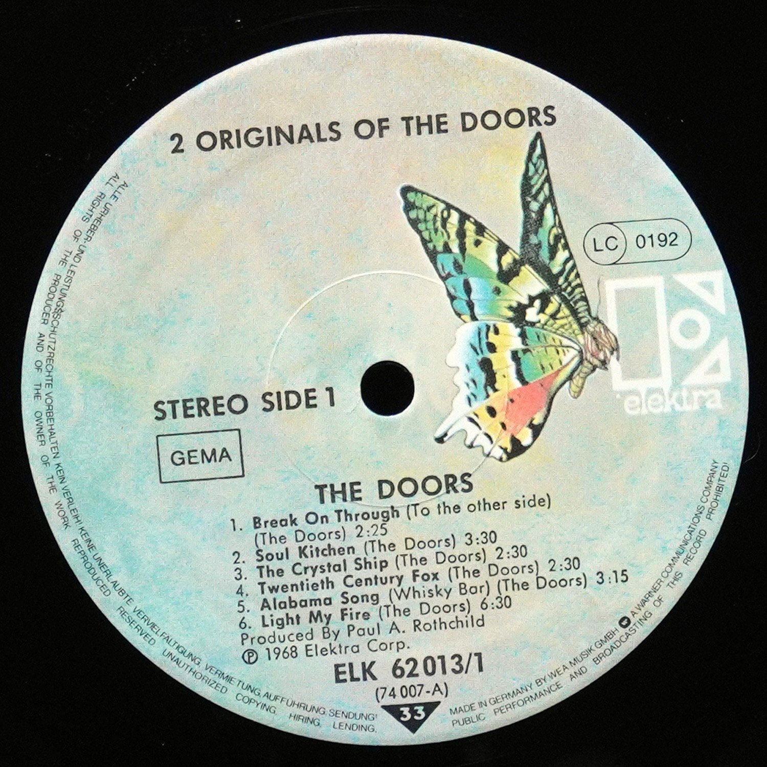 LP Doors — 2 Originals Of The Doors (2LP) фото 3