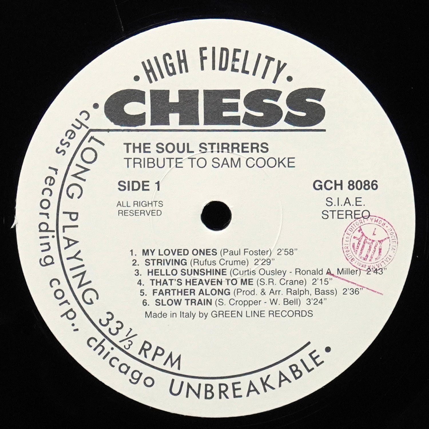 LP Soul Stirrers — Tribute To Sam Cooke фото 2