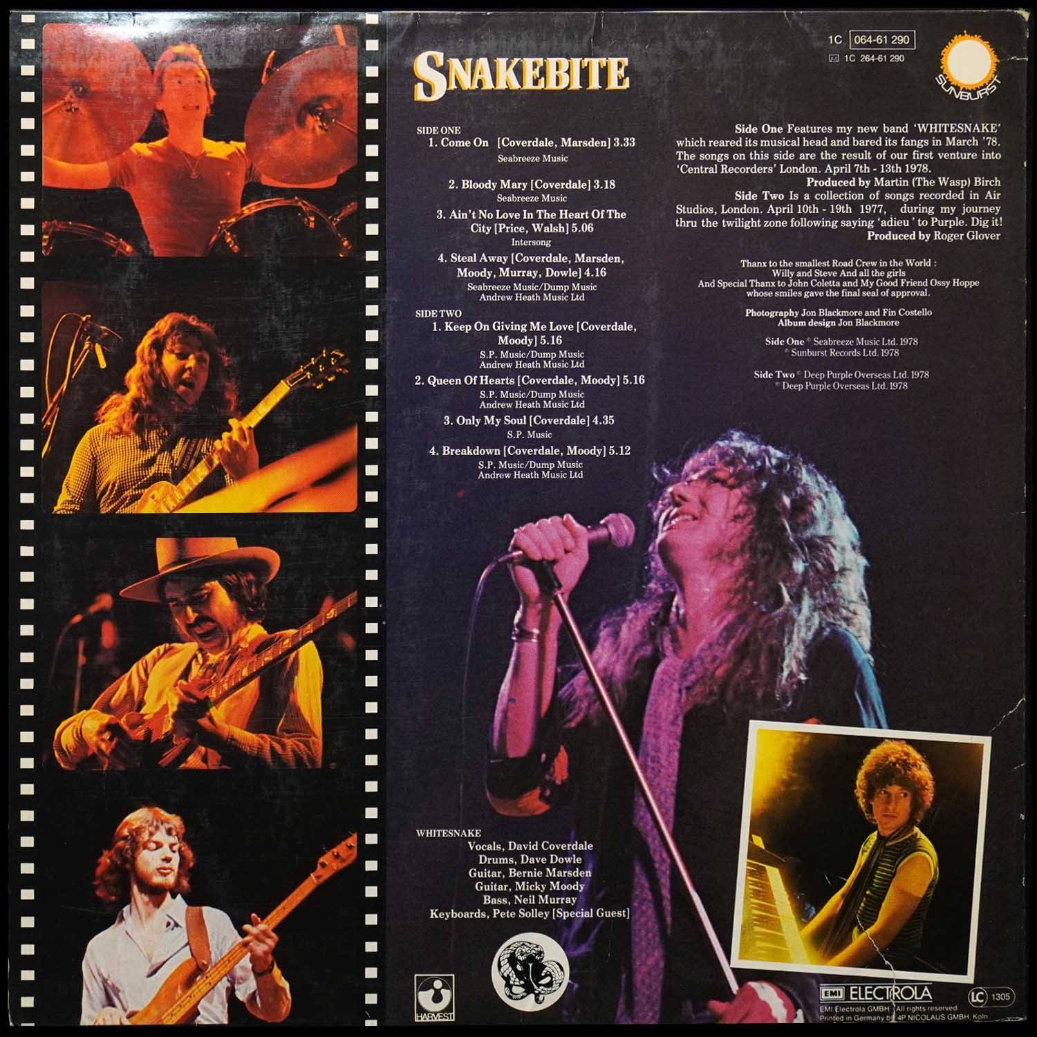 LP David Coverdale — Snakebite фото 2