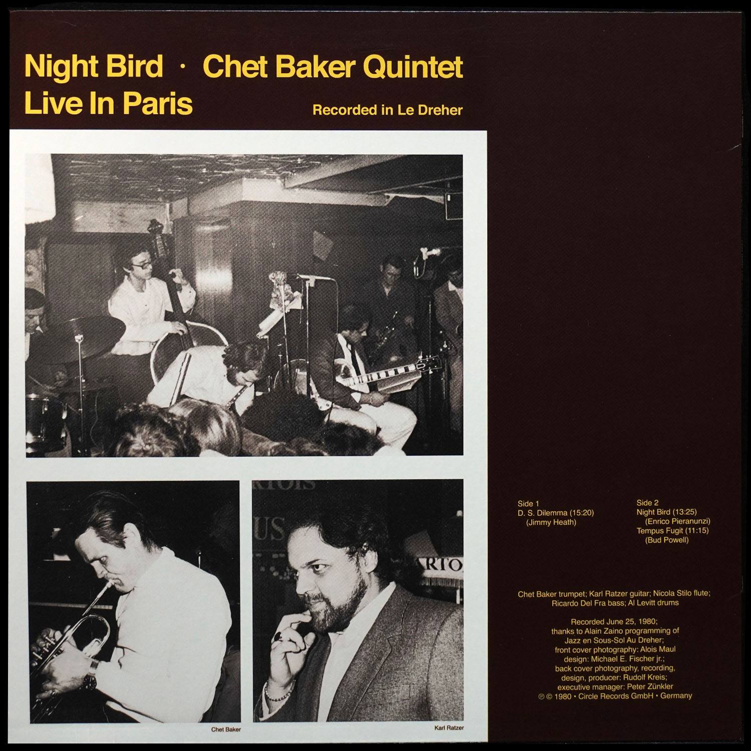 LP Chet Baker — Live In Paris - Night Bird фото 2