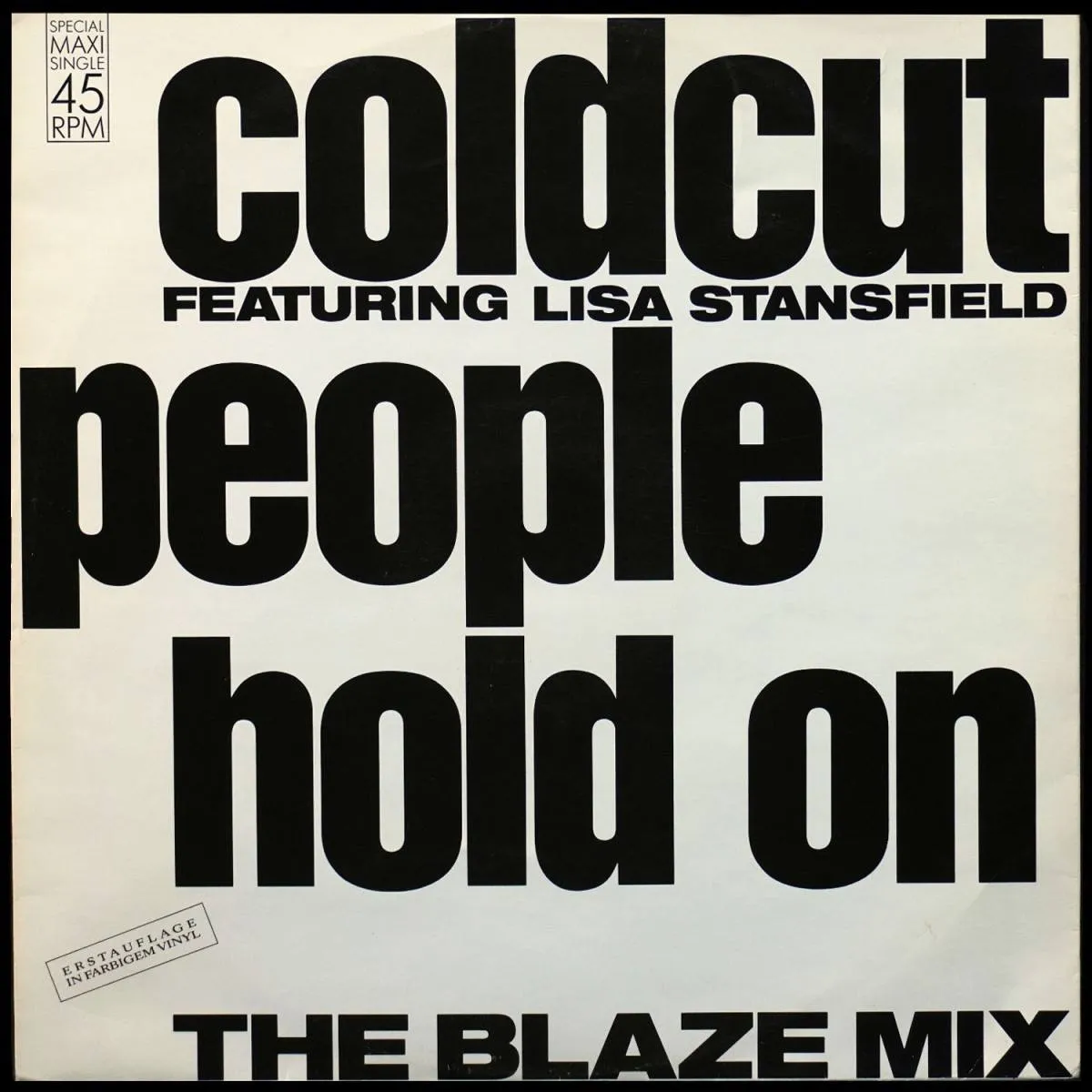 LP Coldcut — People Hold On (The Blaze Mix) (цветной винил, макси сингл) фото