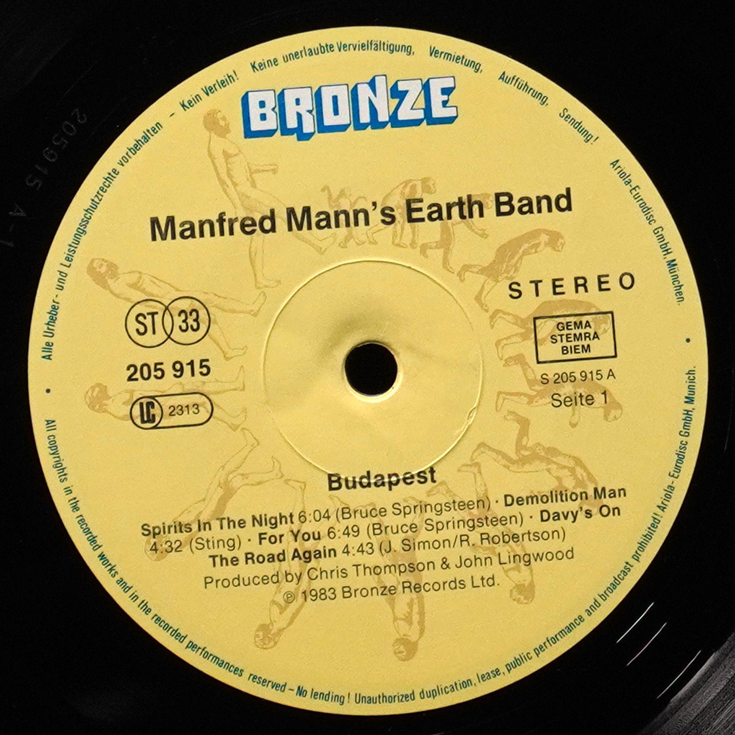 LP Manfred Mann's Earth Band — Budapest (Live) фото 2