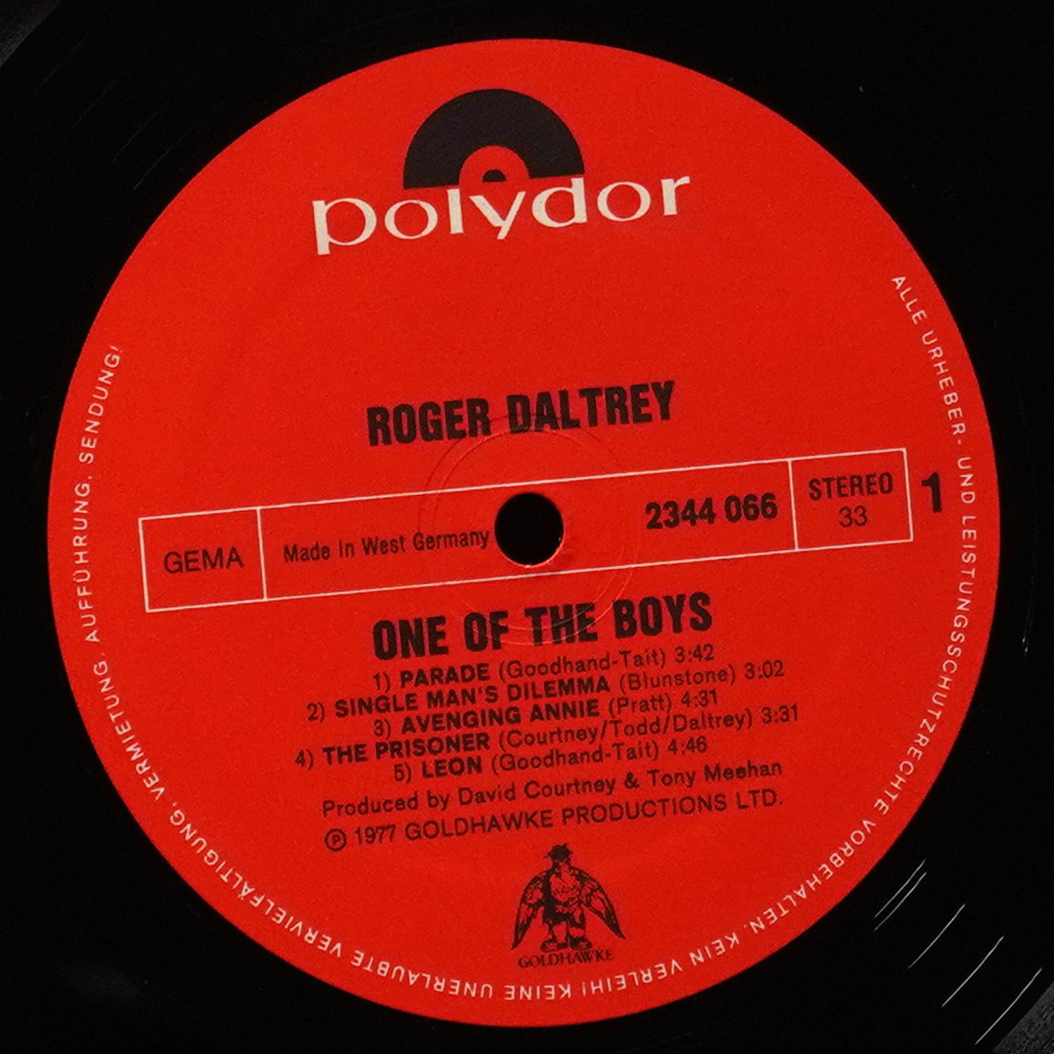 LP Roger Daltrey — One Of The Boys фото 2
