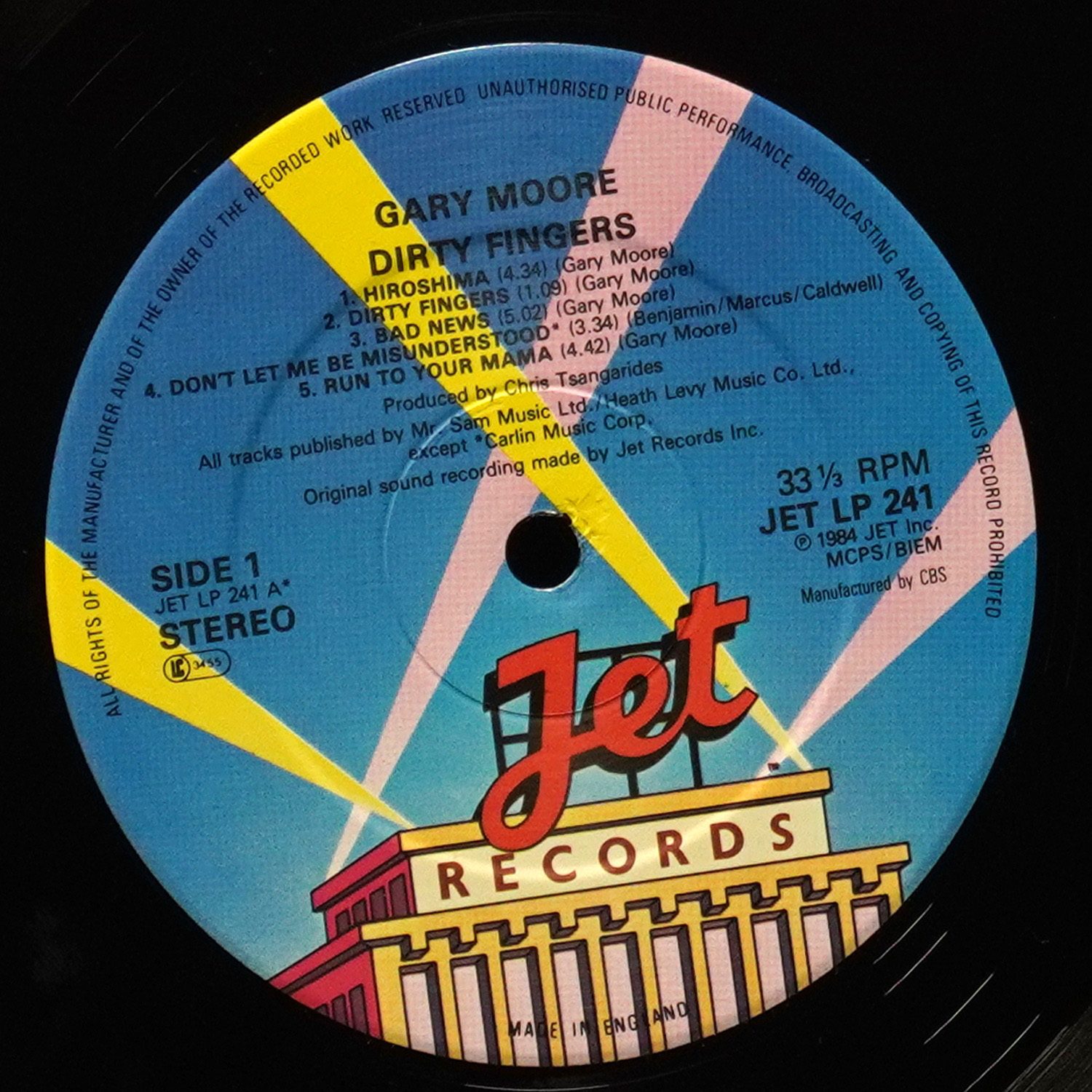 LP Gary Moore — Dirty Fingers фото 3