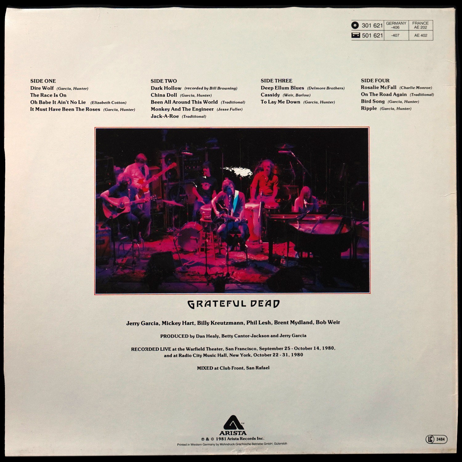 LP Grateful Dead — Reckoning (2LP) фото 2