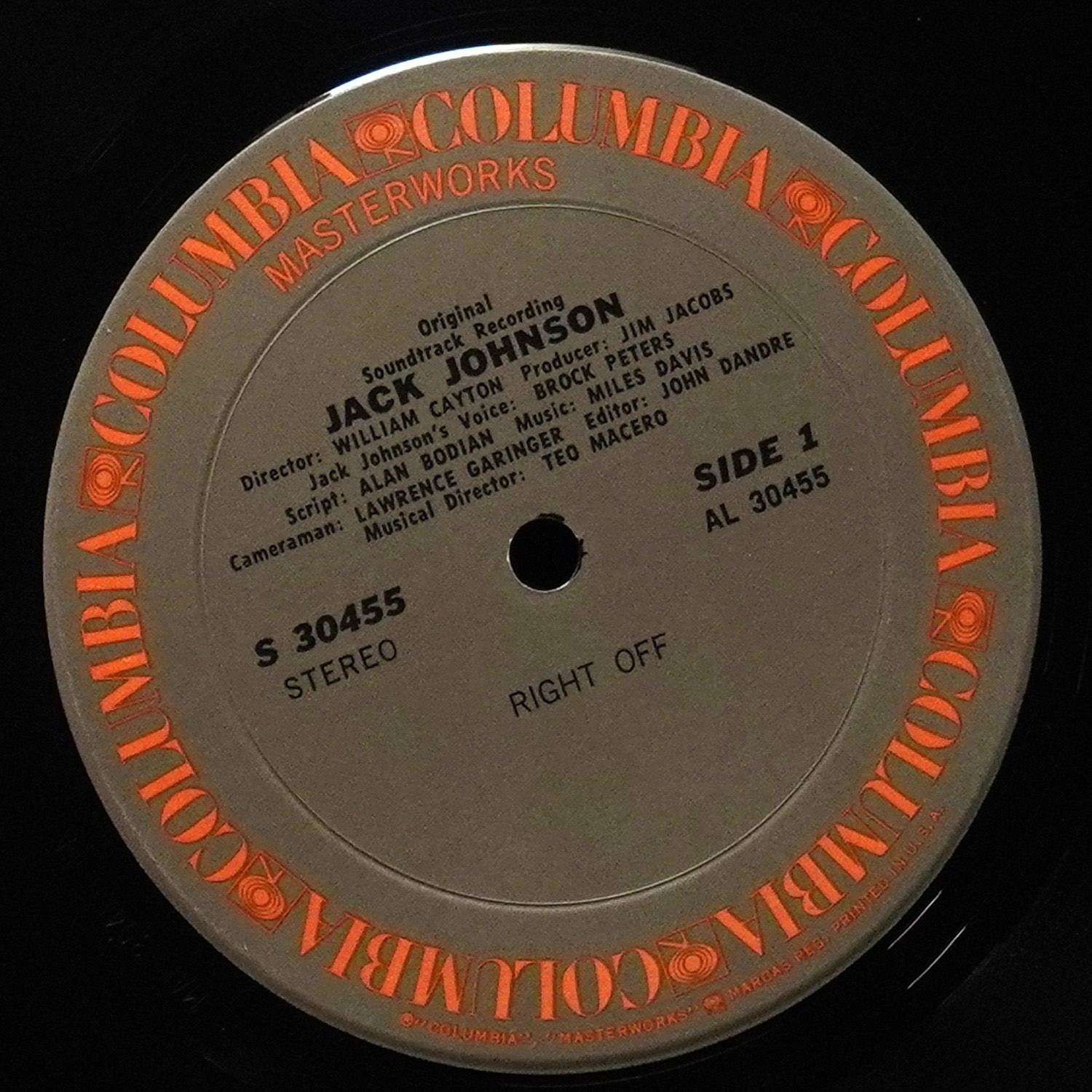 LP Miles Davis — Jack Johnson (Original Soundtrack Recording) фото 3