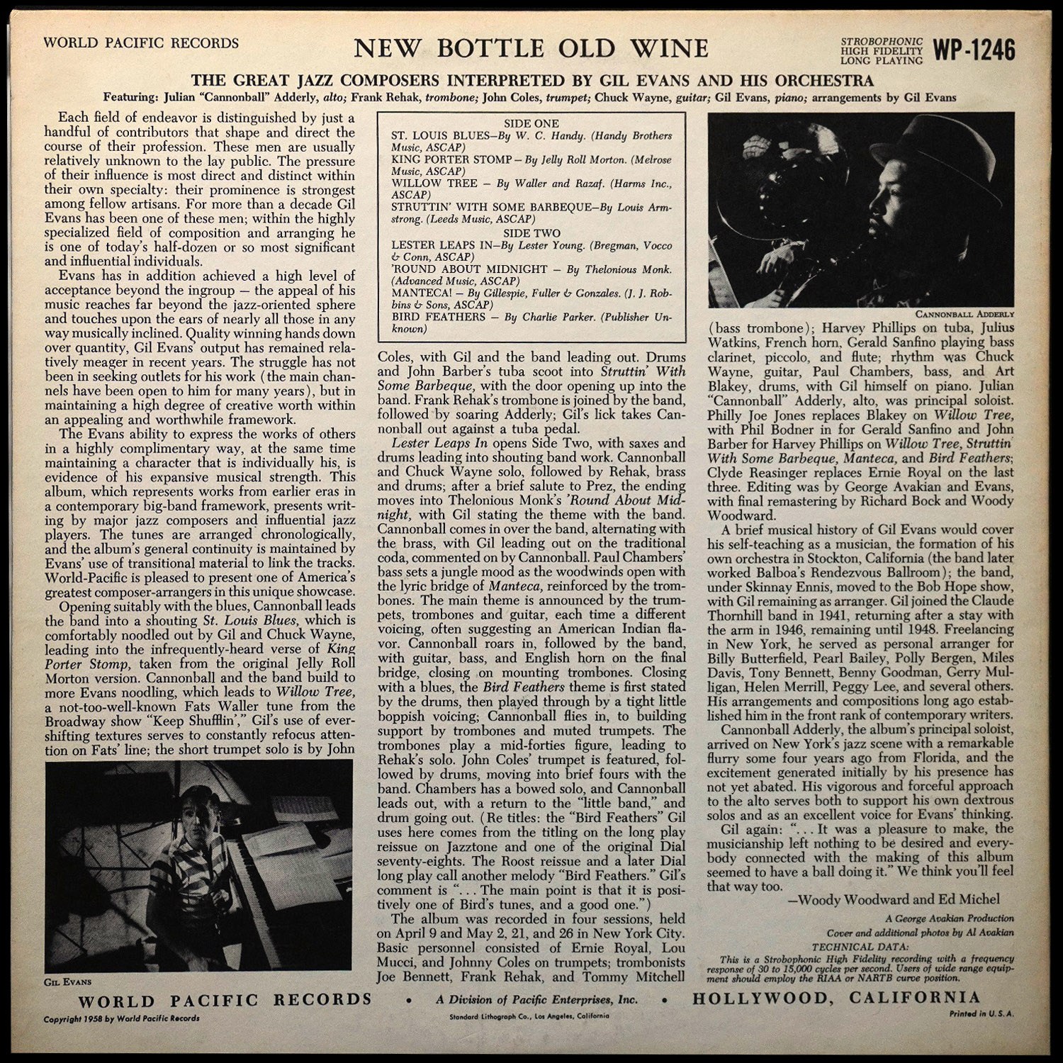 LP Gil Evans — New Bottle Old Wine (опечатка, моно) фото 2